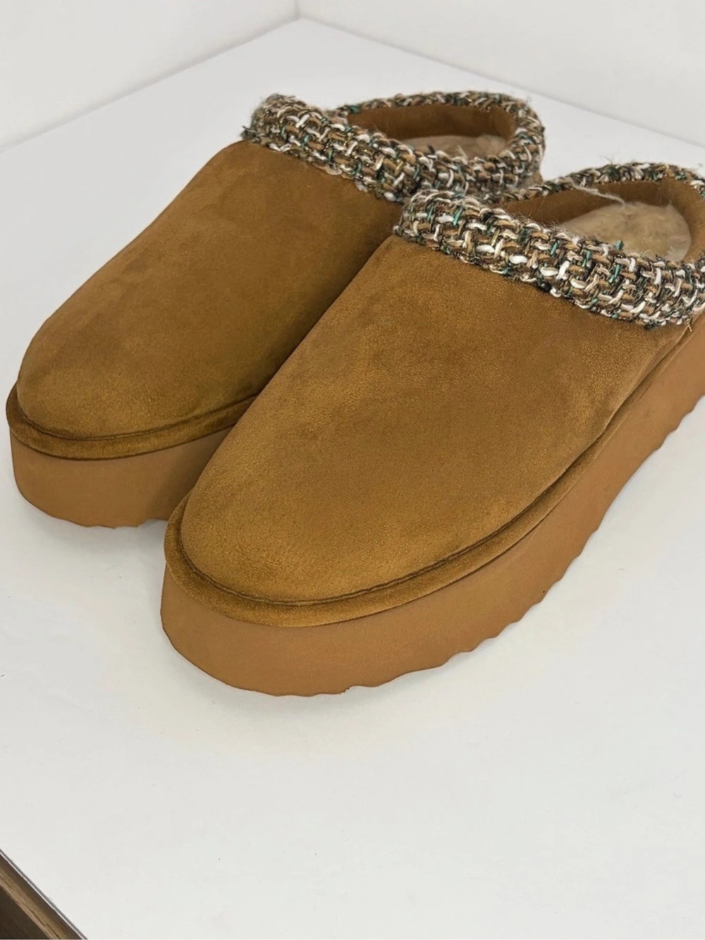 Steve Madden Eldense Platform Slippers in Brown US 8 Like New